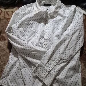 Banana Republic Riley White Shirt with Black